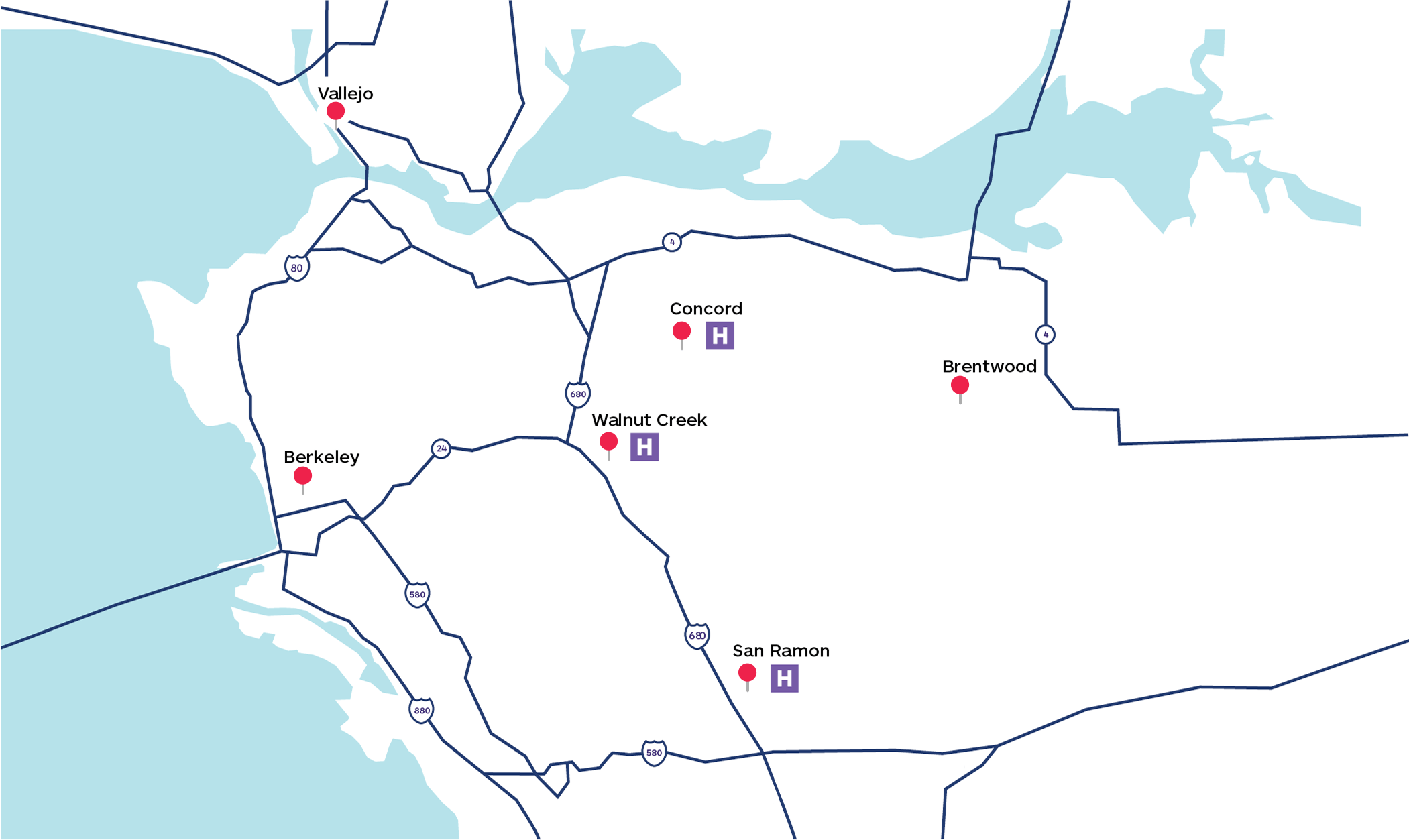 cancer medical group map